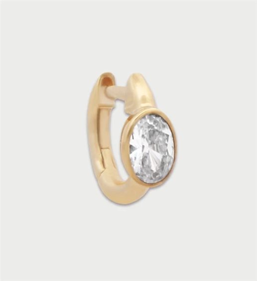 Mono orecchino Rue des Mille Donna in Lega metallica Zircone OR-039 M8 AU - OR-039 M8 AU